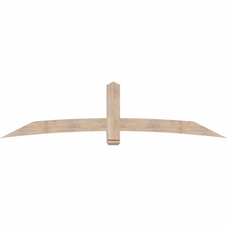 Ekena Millwork Bellingham Smooth Timber Gable Bracket, Douglas Fir, 96"W x 24"H x 3 1/2"D x 5 1/2"F, 6/12 Pitch GBW096X24X0406BEL00SDF